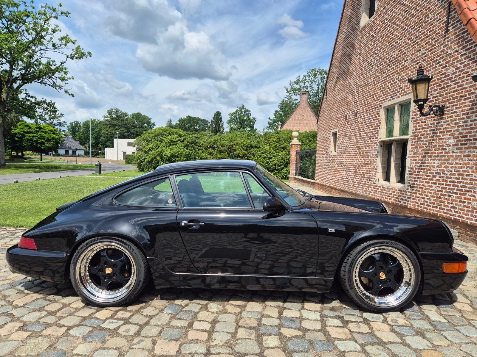 Porsche 964 carrera 2, Zwart, Zwart, Handgeschakeld, Te koop