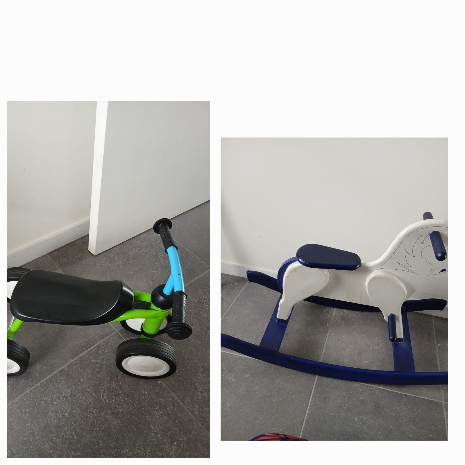 loopfiets pucky en hobbelpaard, Ophalen, Loopfiets