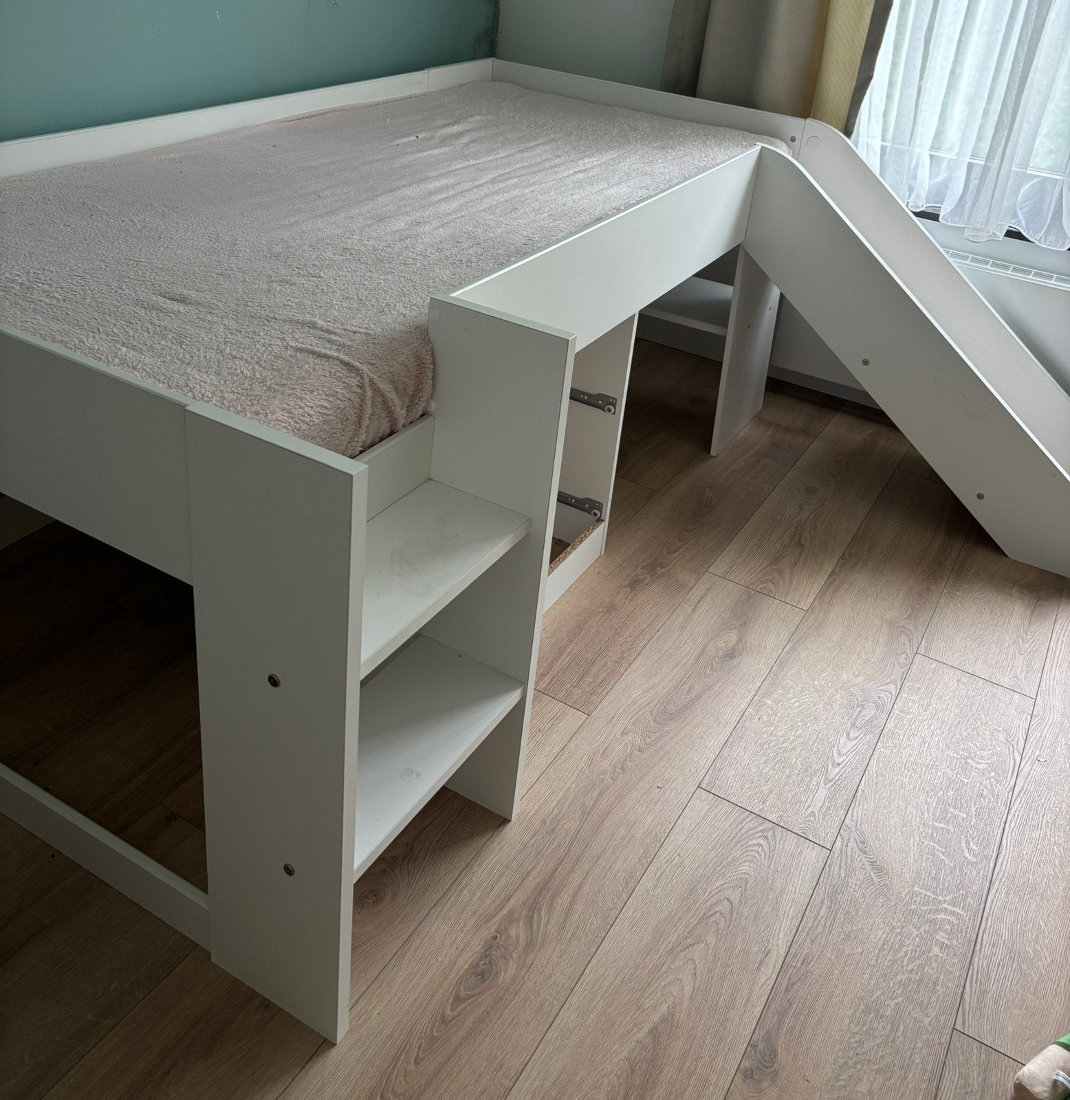 Sommeil à mi-hauteur avec toboggan, Enlèvement, Utilisé, Lit mi-hauteur mezzanine