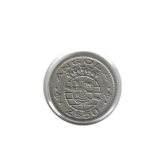 Angola, 2 1/2 Escudos 1969., Postzegels en Munten, Munten | Afrika, Ophalen of Verzenden, Overige landen, Losse munt