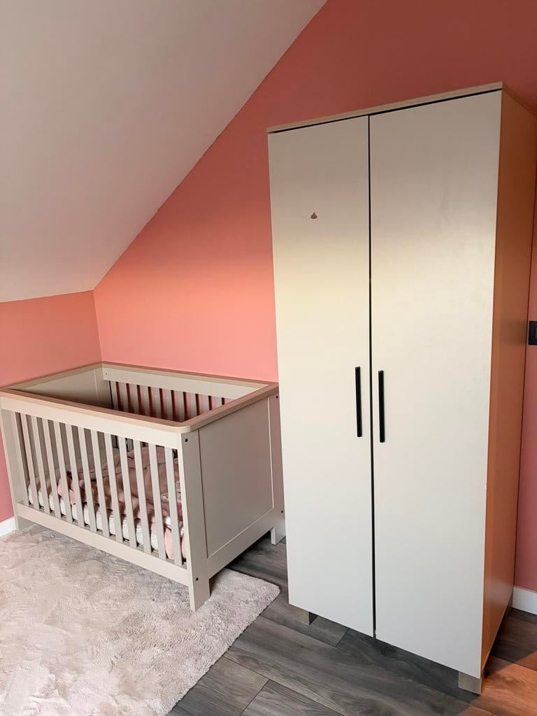 Berceau 120x60 et armoire, Enlèvement, Utilisé, Garçon ou Fille