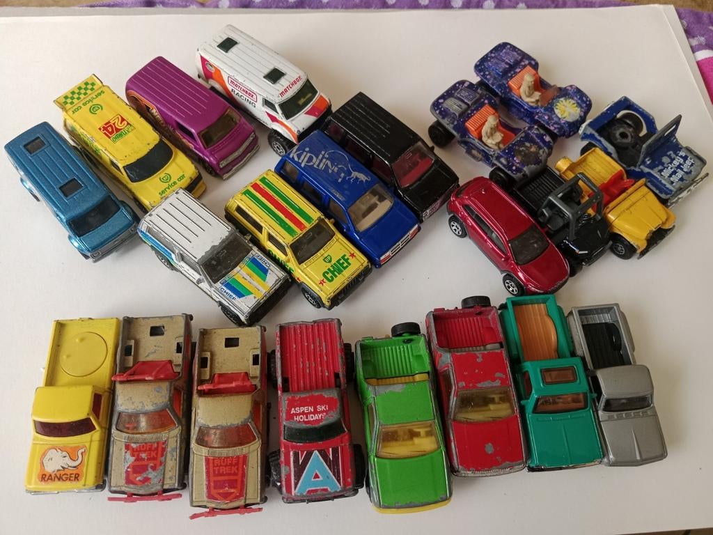 Matchbox pickup, van en jeep, Hobby en Vrije tijd, Modelauto's | 1:87, Ophalen of Verzenden