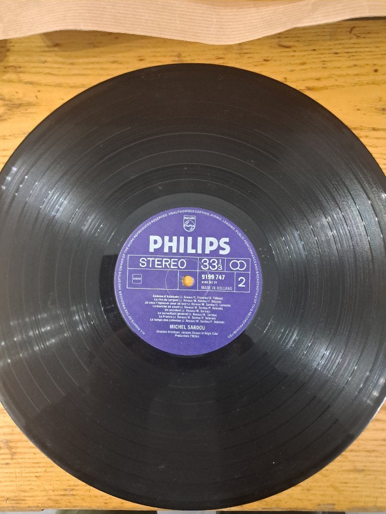Vinyle 33 Tours : Trema : Michel Sardou : Compilations., Enlèvement, Utilisé, 12 pouces