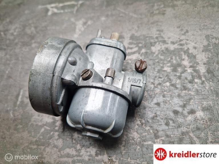 Kreidler 15 mm Bing Carburateur 1-15-7 netjes en compleet, Gebruikt, Kreidler, Ophalen of Verzenden, Kreidler