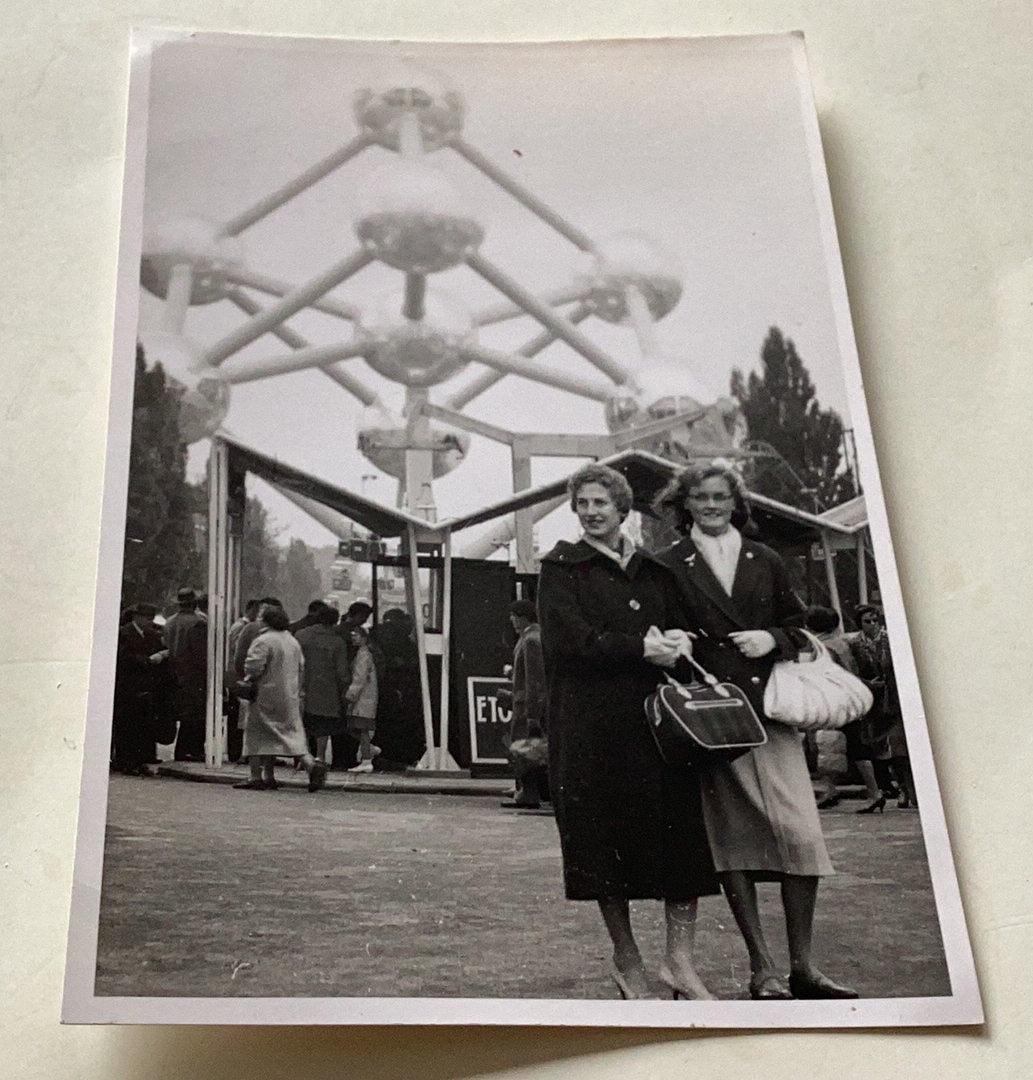 Brussel uit 1958 echte foto 8x10 cm, Ophalen of Verzenden, Zo goed als nieuw, Foto
