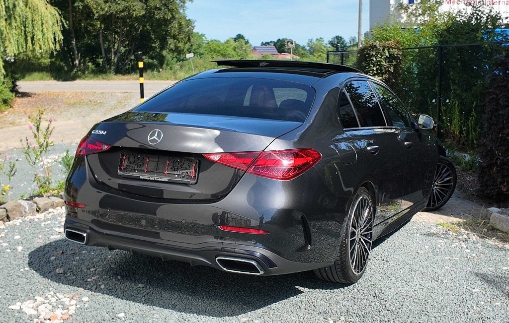 Mercedes-Benz C 220 d AMG Line Int. /Ext. 9G-Tronic Pano, Auto's, Mercedes-Benz, Automaat, Dealer onderhouden, Achterwielaandrijving