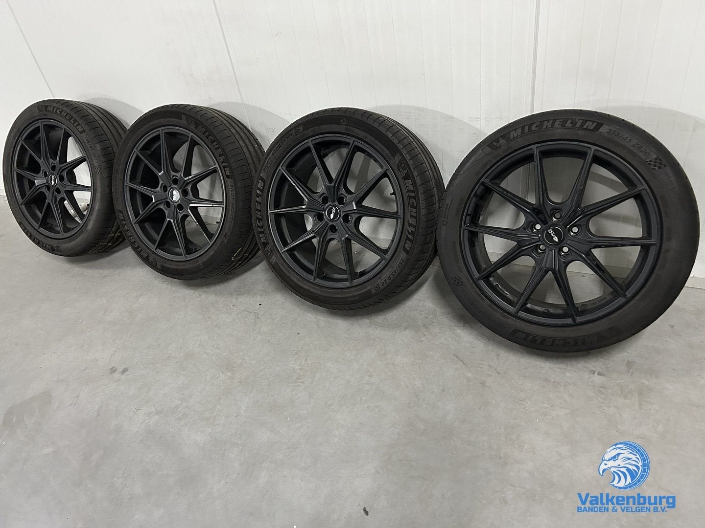 Audi Q5 Q7 VW Touareg 20 inch Brock zwarte velgen 5x112 TPMS, Pneus et Jantes, 255 mm, Véhicule de tourisme, Pneus été