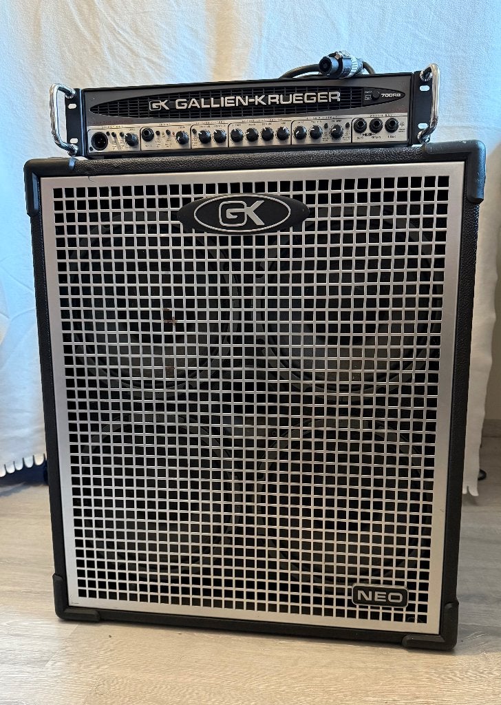 Gallien Krueger basversterker (700RB-II + NEO 410  cabinet), Musique & Instruments, Amplis | Basse & Guitare, Enlèvement, Comme neuf