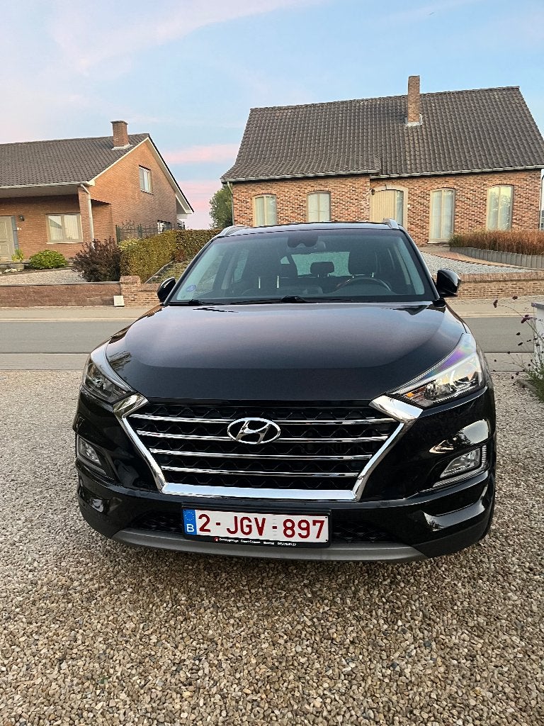 Hyundai Tucson, Auto's, Dealer onderhouden, 4 cilinders, Zwart, Leder