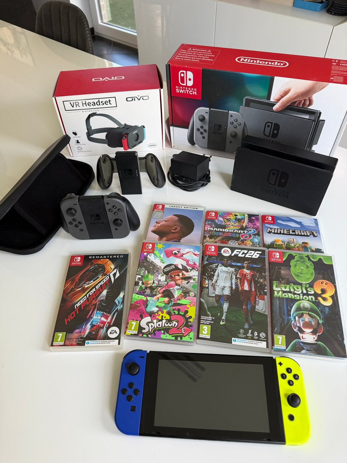 Nintendo Switch, Enlèvement, Comme neuf, Avec jeux