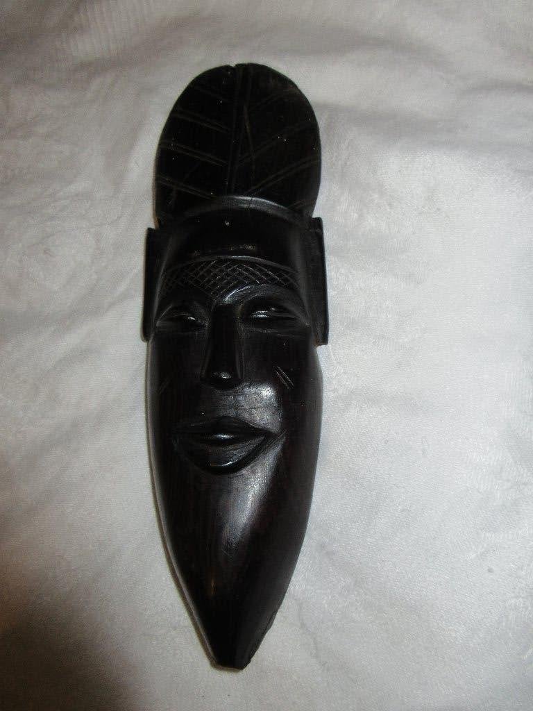 Afrikaanse kunst muurdecoratie klein masker in ebbenhout, Ophalen, Masker, Hout
