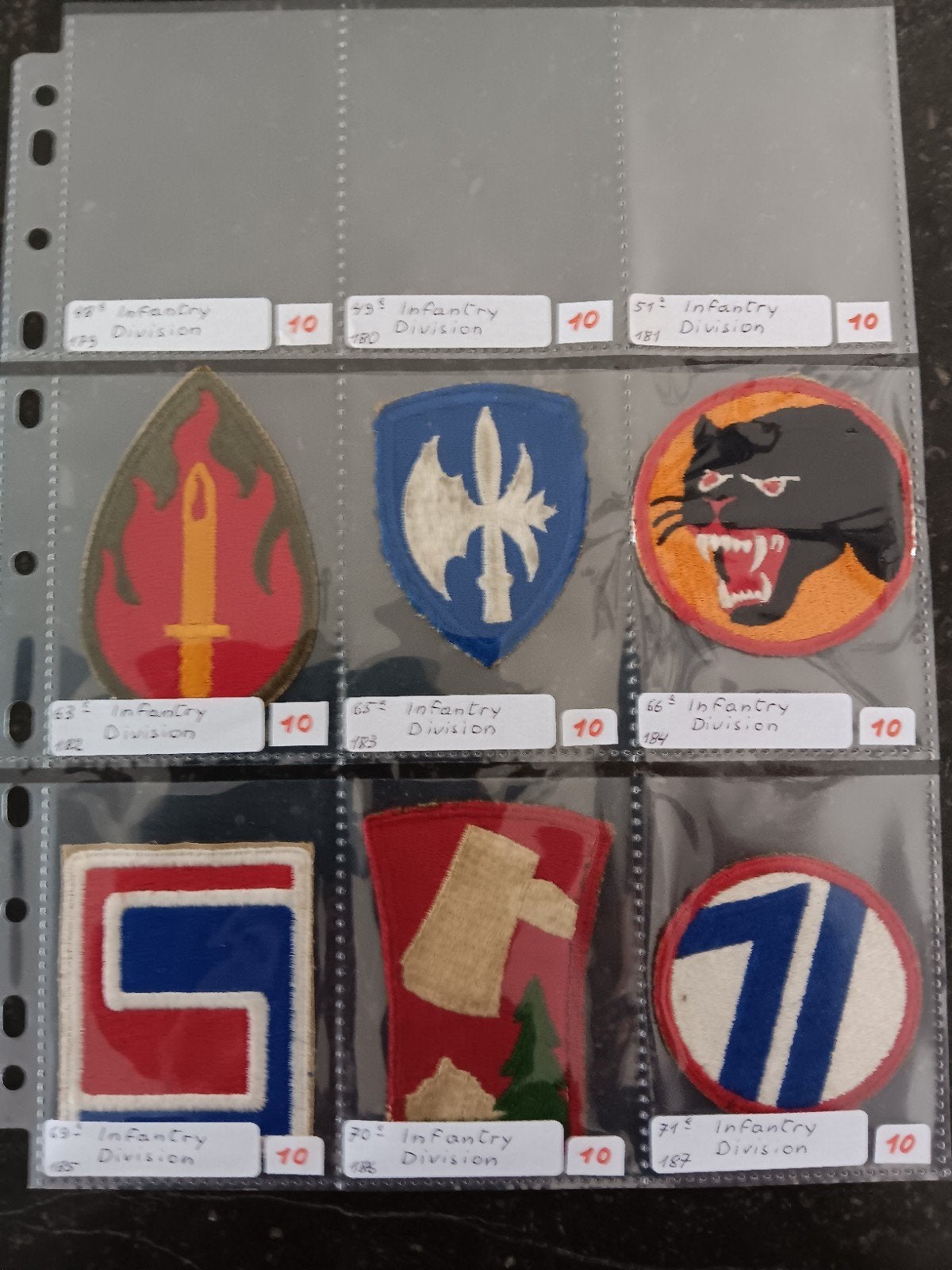 Us ww2 patches, Ophalen of Verzenden
