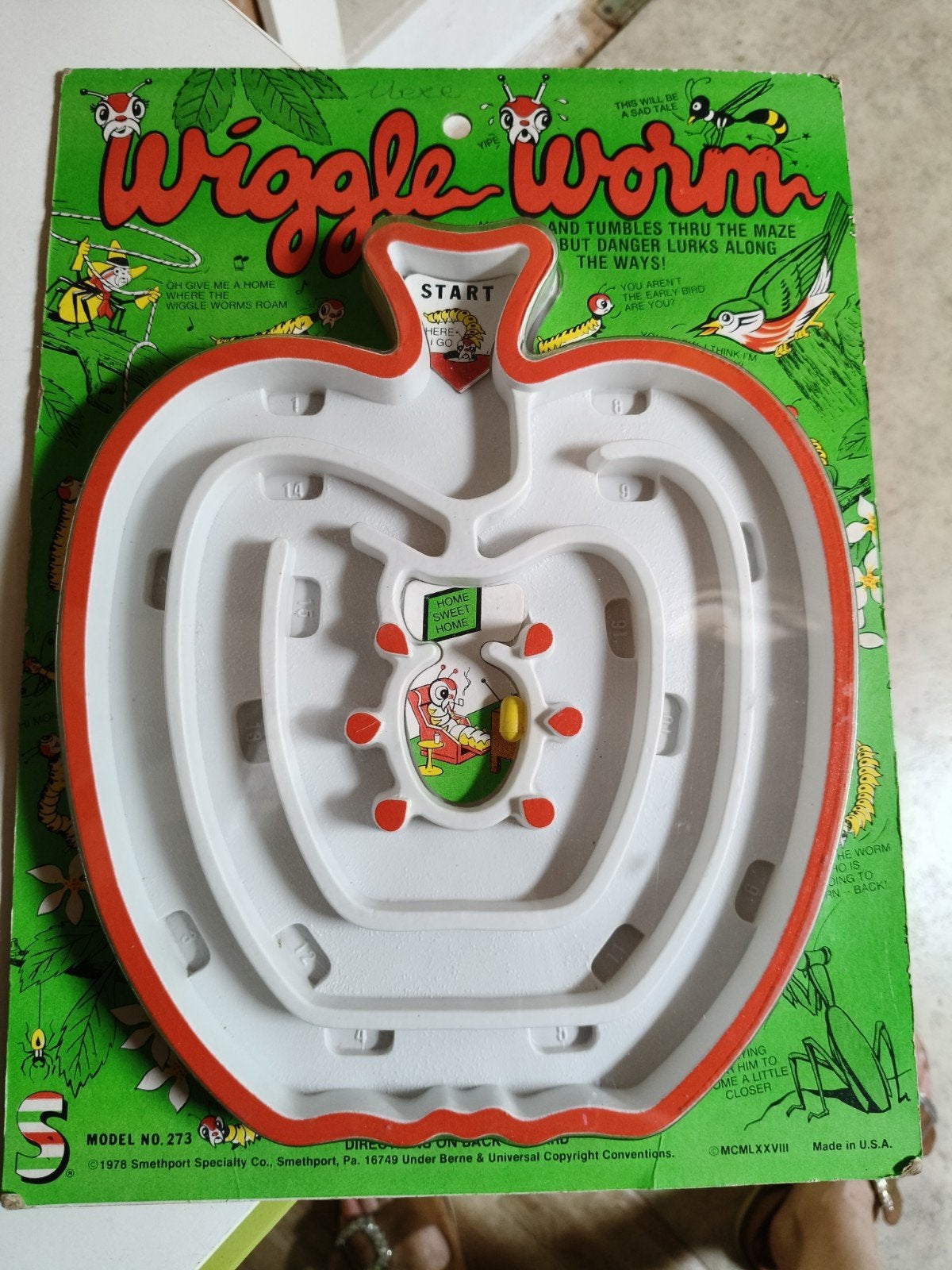 jeu Worm in Maze, Enlèvement