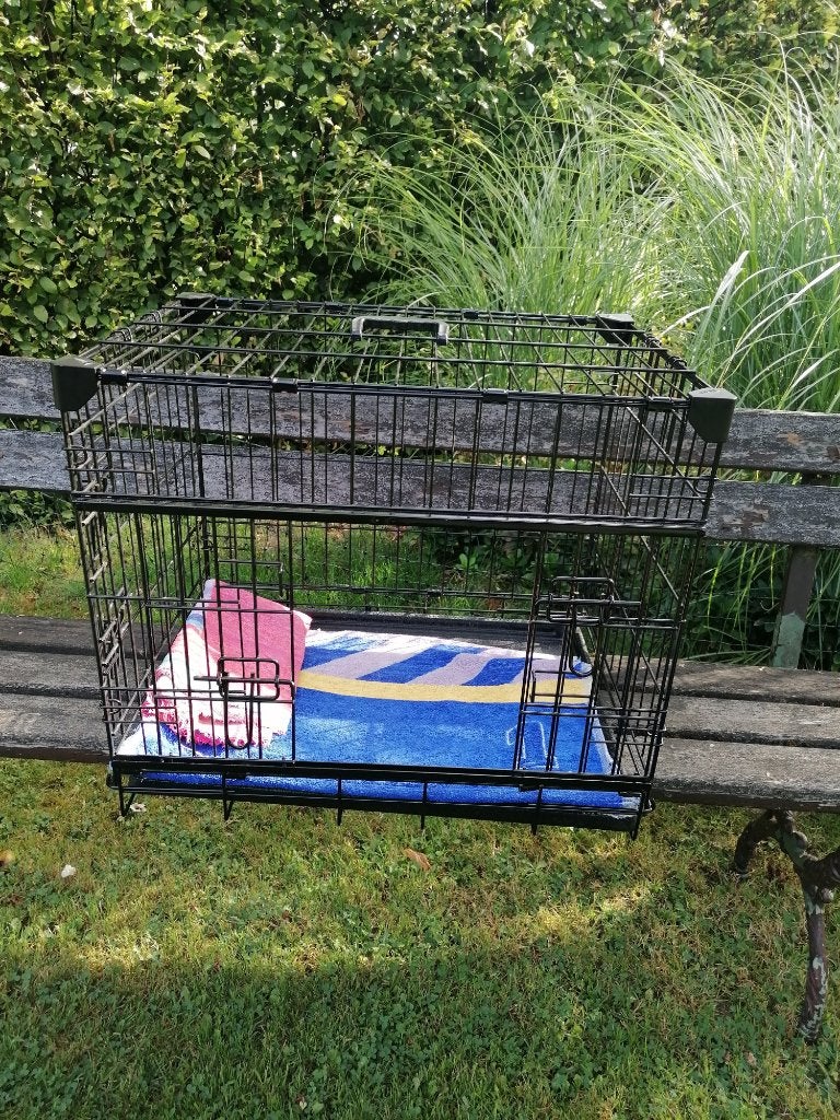 kleine hondenbench, Dieren en Toebehoren, Ophalen, Zo goed als nieuw