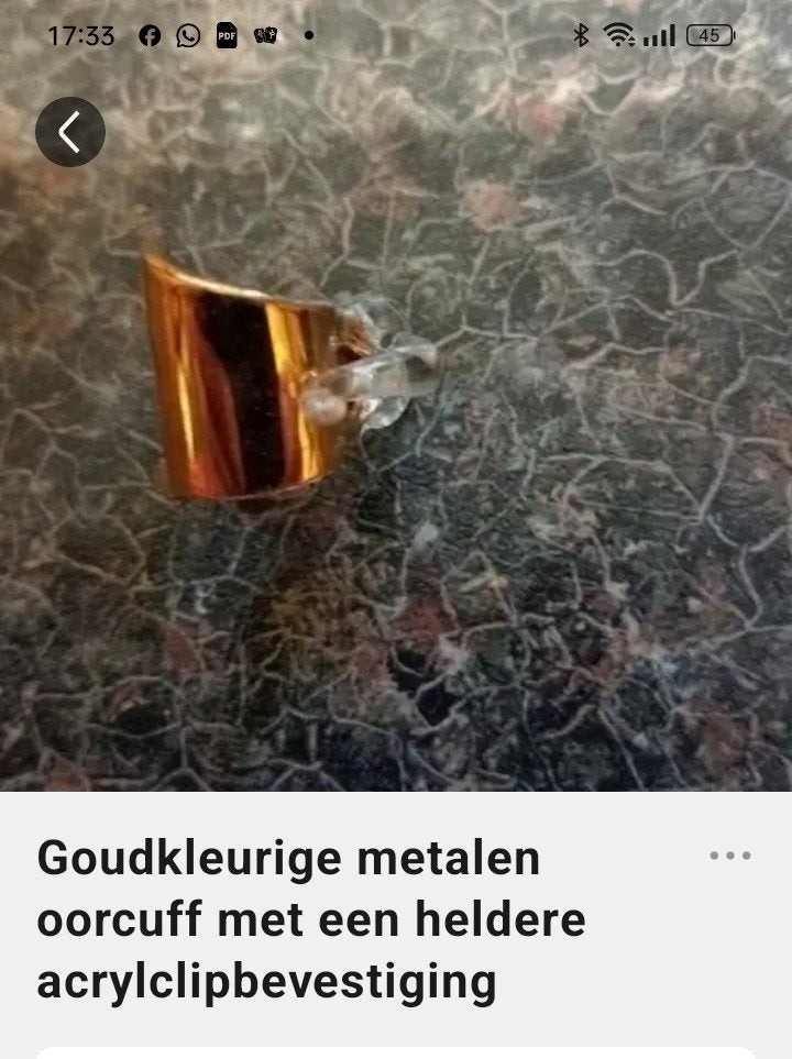 Oor cuff, Ophalen of Verzenden