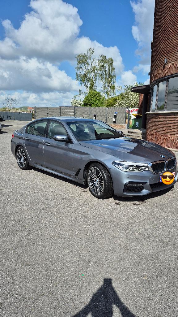 Bmw 520d Msport, Autos, BMW, Cuir, Argent ou Gris, Entretenue par le concessionnaire, Noir