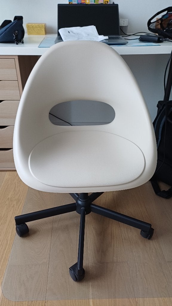 bureaustoel (ikea), Ophalen, Zo goed als nieuw, Wit, Bureaustoel