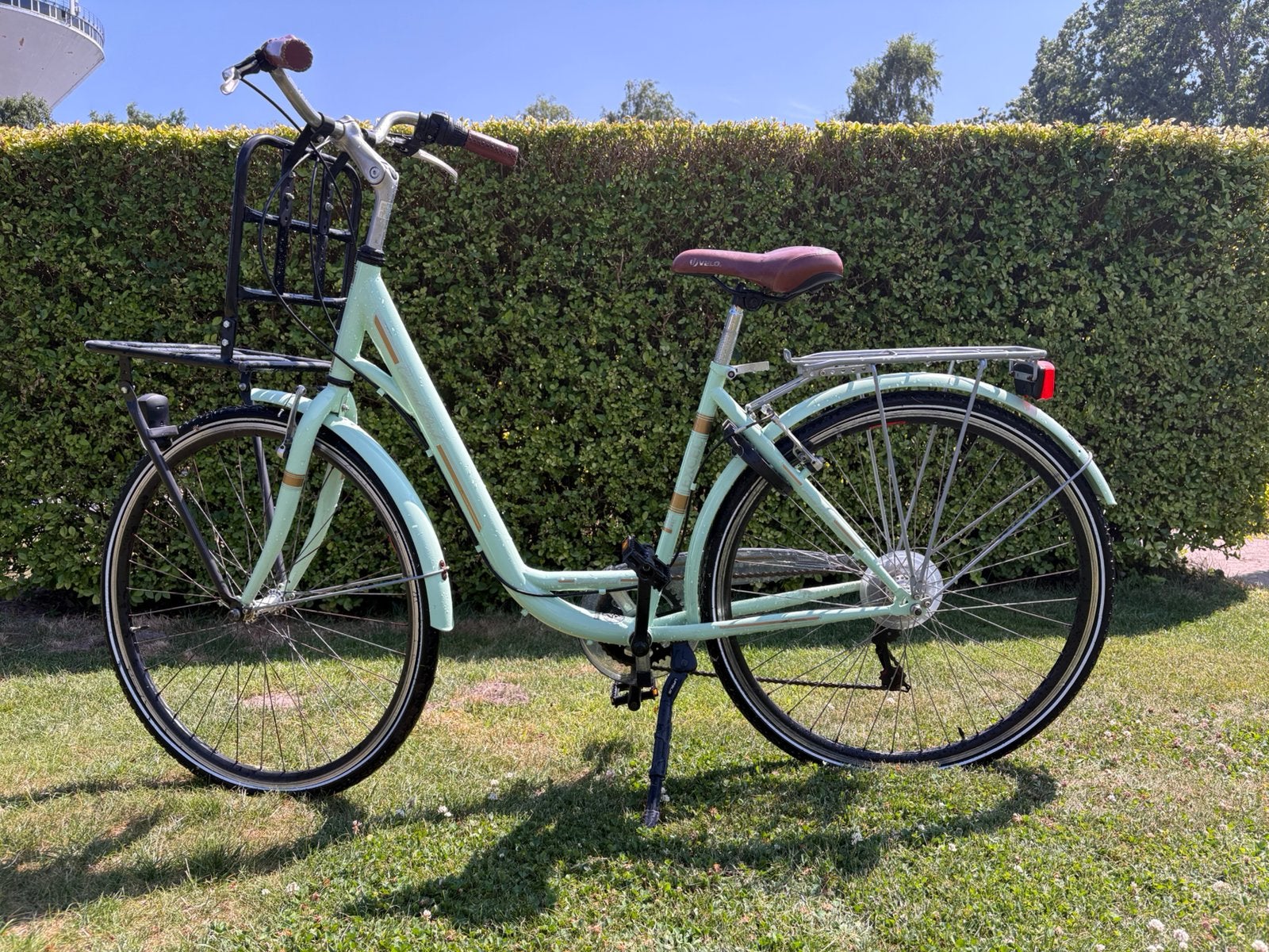 Damesfiets met bagagedrager / rekje, Enlèvement, Utilisé, Autres marques