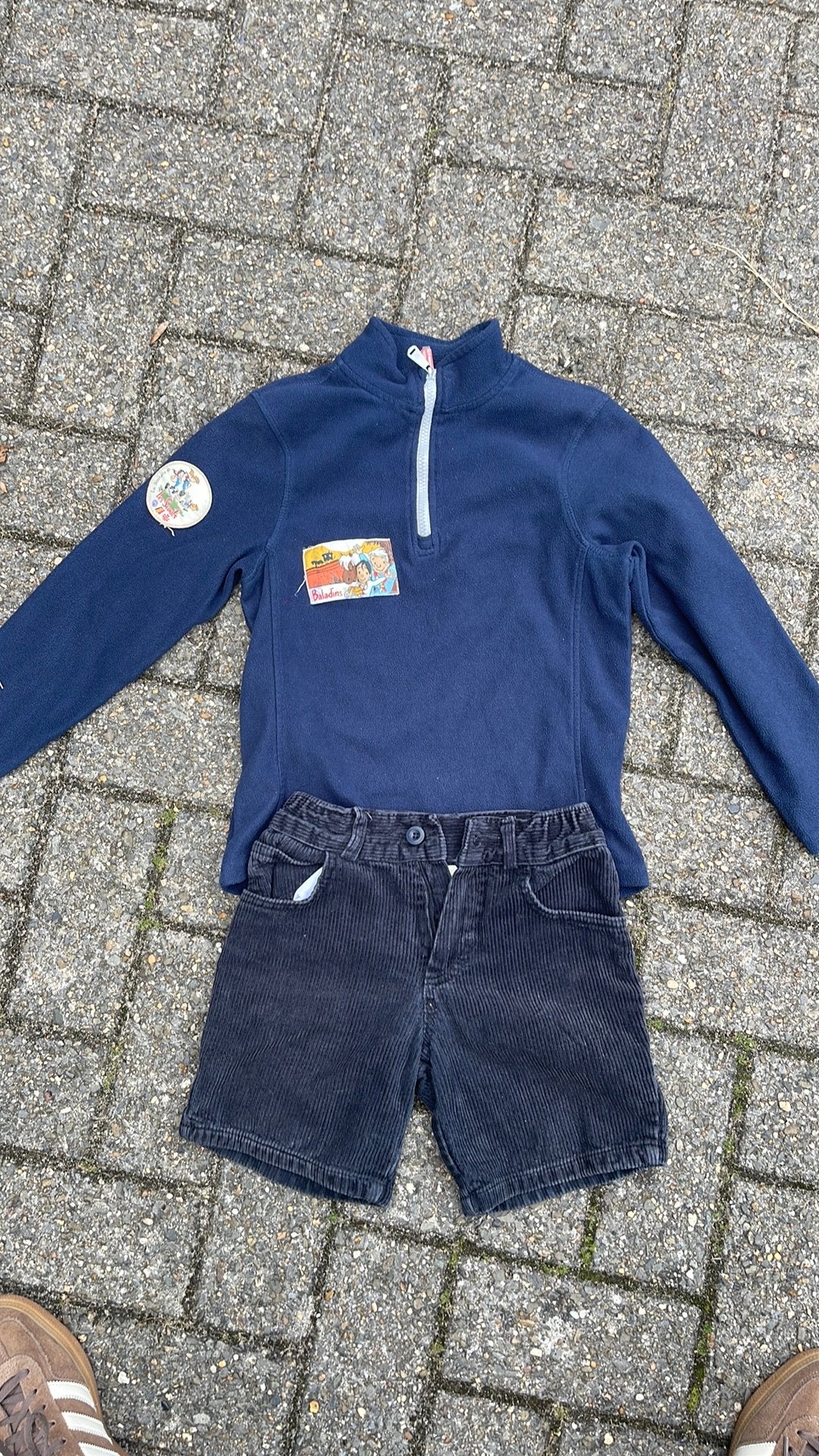 Uniforme baladins scout short et polaire, Enlèvement, Utilisé
