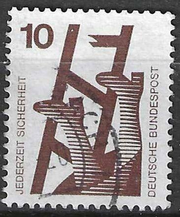 Allemagne Bundespost 1972 - Yvert 564 - Accidents (ST), Timbres & Monnaies, Timbres | Europe | Allemagne, Envoi, Affranchi