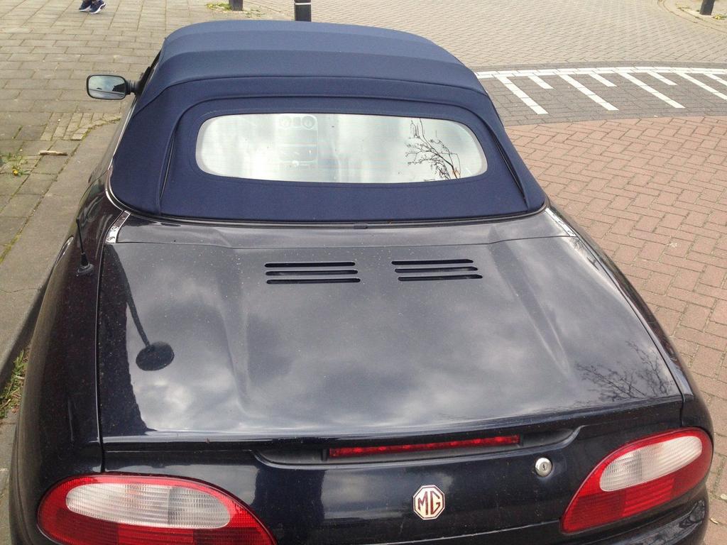 Mg F mgf mg tf mgtf blauwe softtop + glazenruit opgebouwd op, -, -, Nieuw, Ophalen of Verzenden
