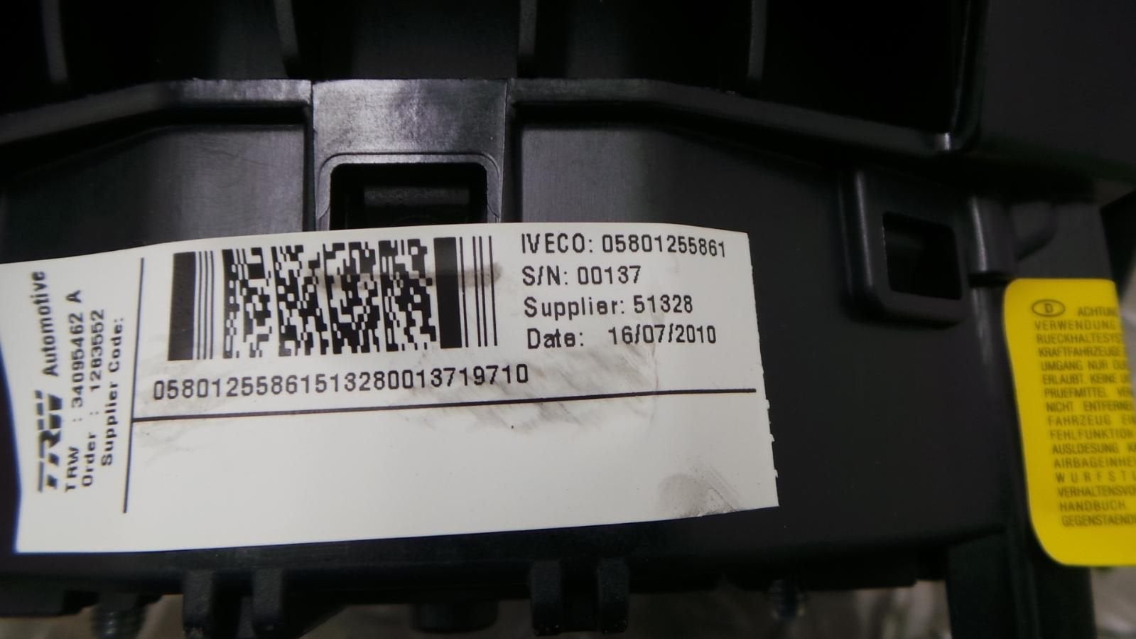 IVECO DAILY Daily 35 S 14V 330 H3 AIRBAG SET 2010, Ophalen of Verzenden, Gebruikt, Stiba lid