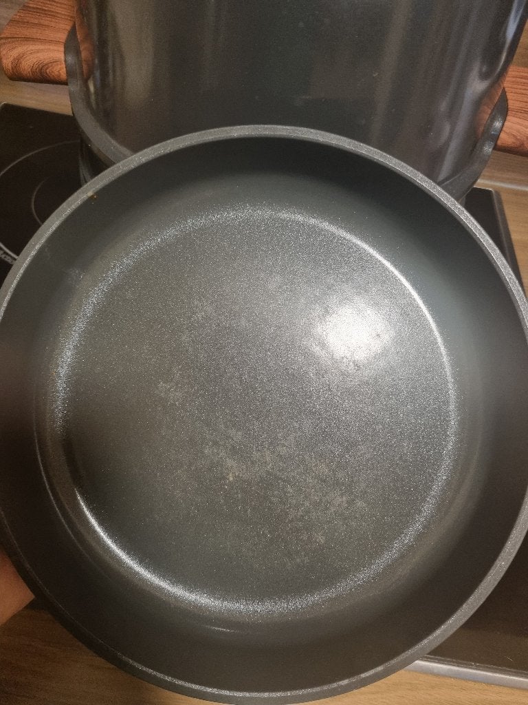 cooking totem 5 delig pan, Huis en Inrichting, Keuken | Potten en Pannen, Zo goed als nieuw, Wok, Overige materialen, Inductieplaat