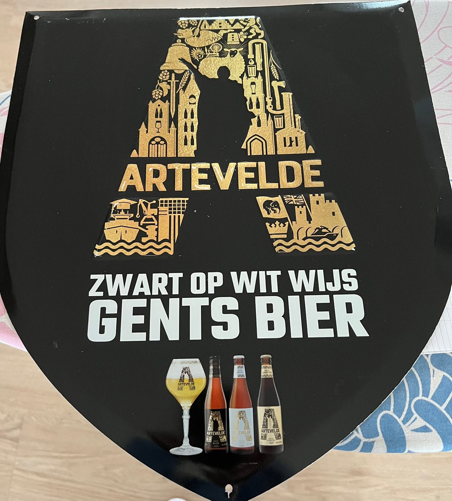 Panneau d'affichage Artevelde, Enlèvement, Comme neuf, Panneau, Plaque ou Plaquette publicitaire