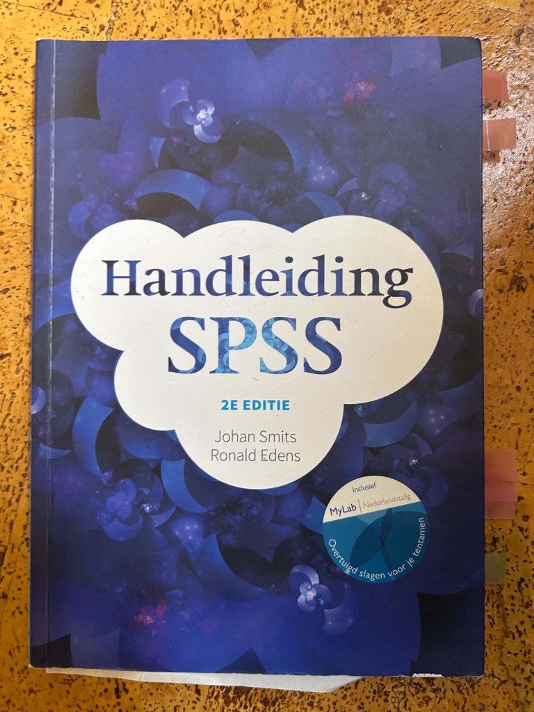 Handleiding SPSS 2E Editie, Boeken, ASO, Johan Smits, Wiskunde B, Ophalen