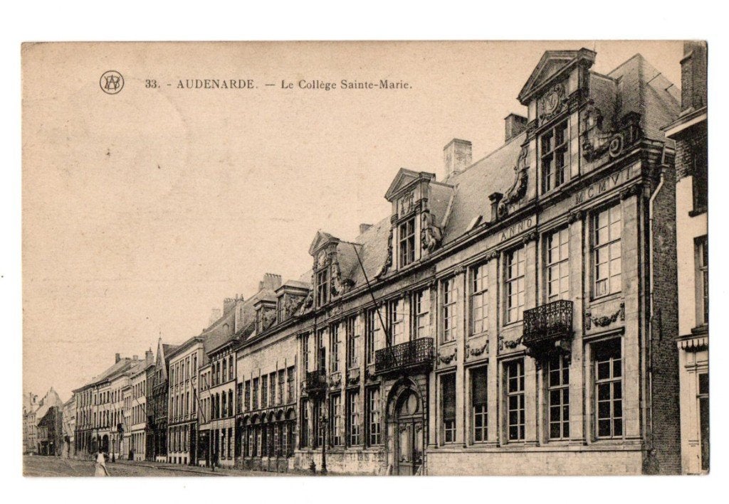 Oudenaarde - Le college Sainte-Marie, Verzamelen, Ophalen of Verzenden, 1920 tot 1940, Gelopen, Oost-Vlaanderen