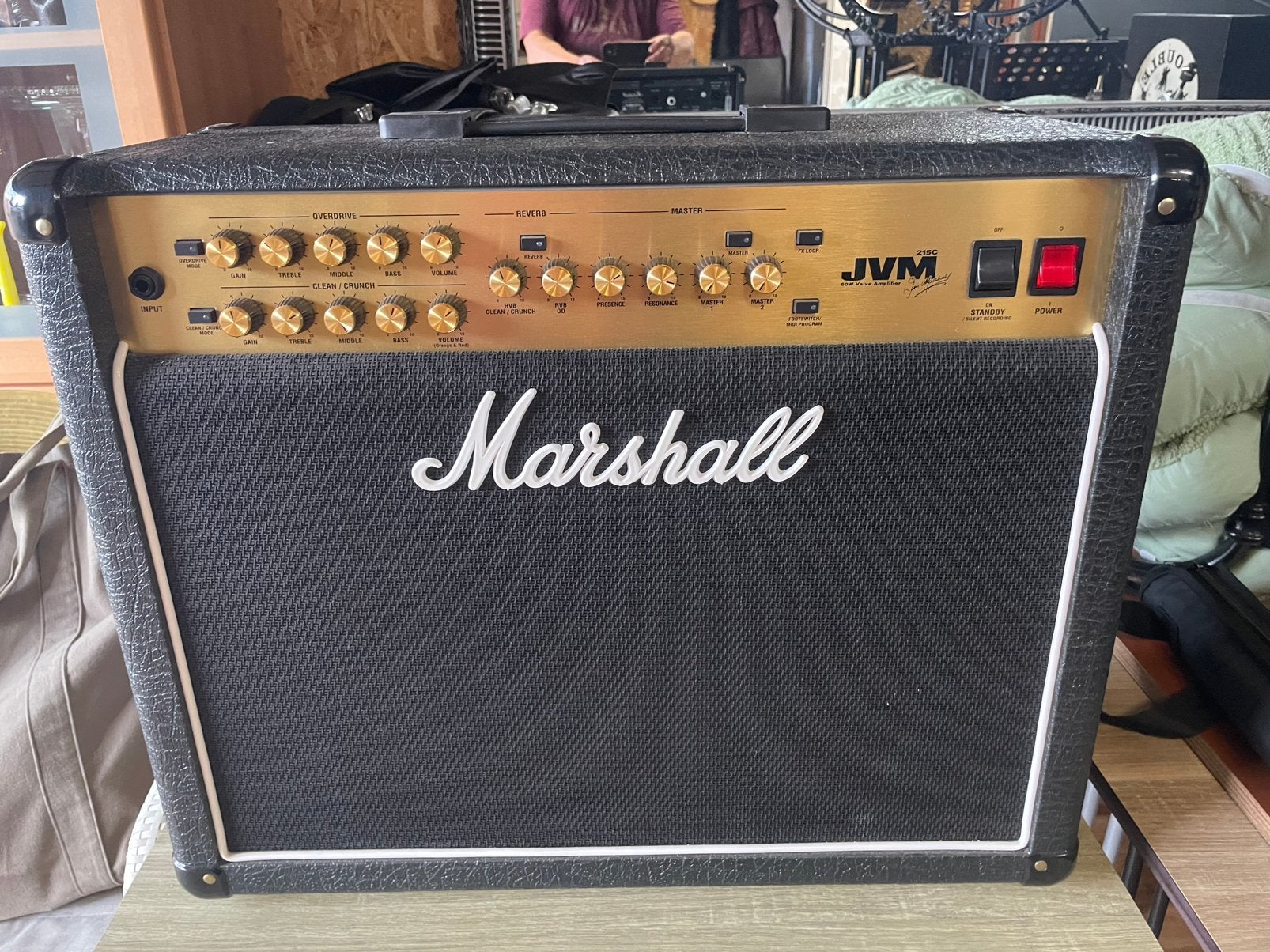 Marshall JVM 215 C, Muziek en Instrumenten, Versterkers | Bas en Gitaar, Ophalen, Zo goed als nieuw, Gitaar, 50 tot 100 watt