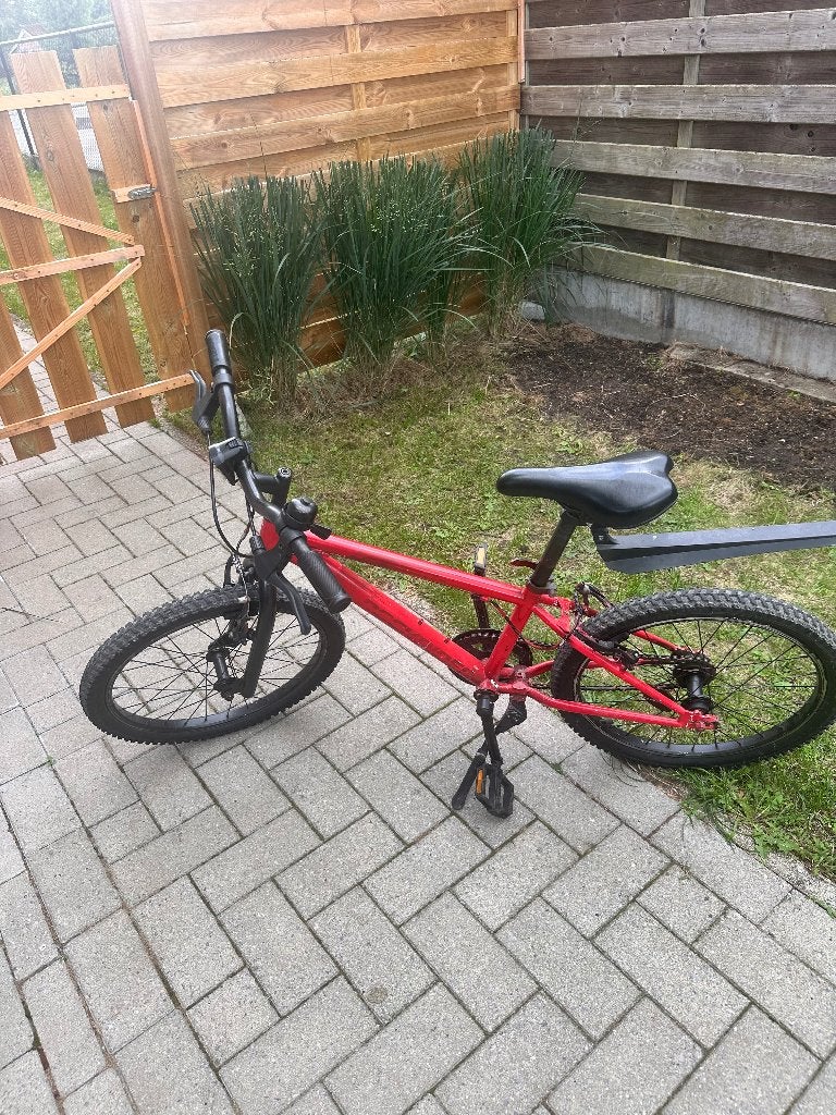Kinderfiets rood – gebruikte staat, Enlèvement, Utilisé, 20 pouces