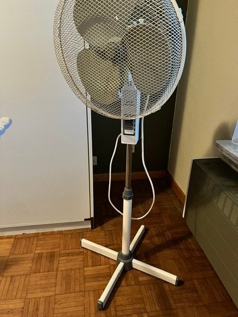 ventilator voor koude lucht, Ophalen, Zo goed als nieuw, Wit, Metaal