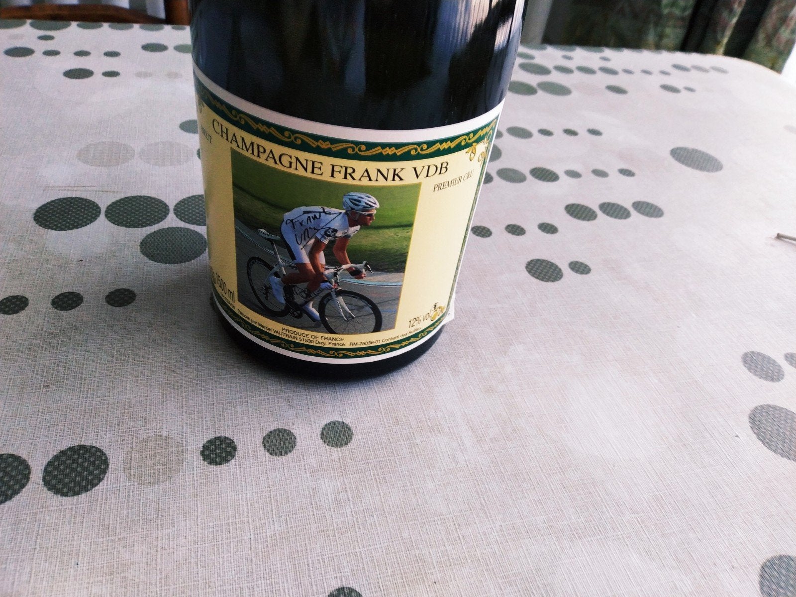 Champagne Frank Vandenbroucke 1500ml., Verzamelen, Ophalen