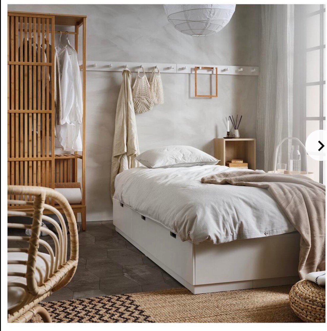1-persoonsbed NORDLI 90x200 IKEA, 90 cm, Une personne, Enlèvement, Utilisé