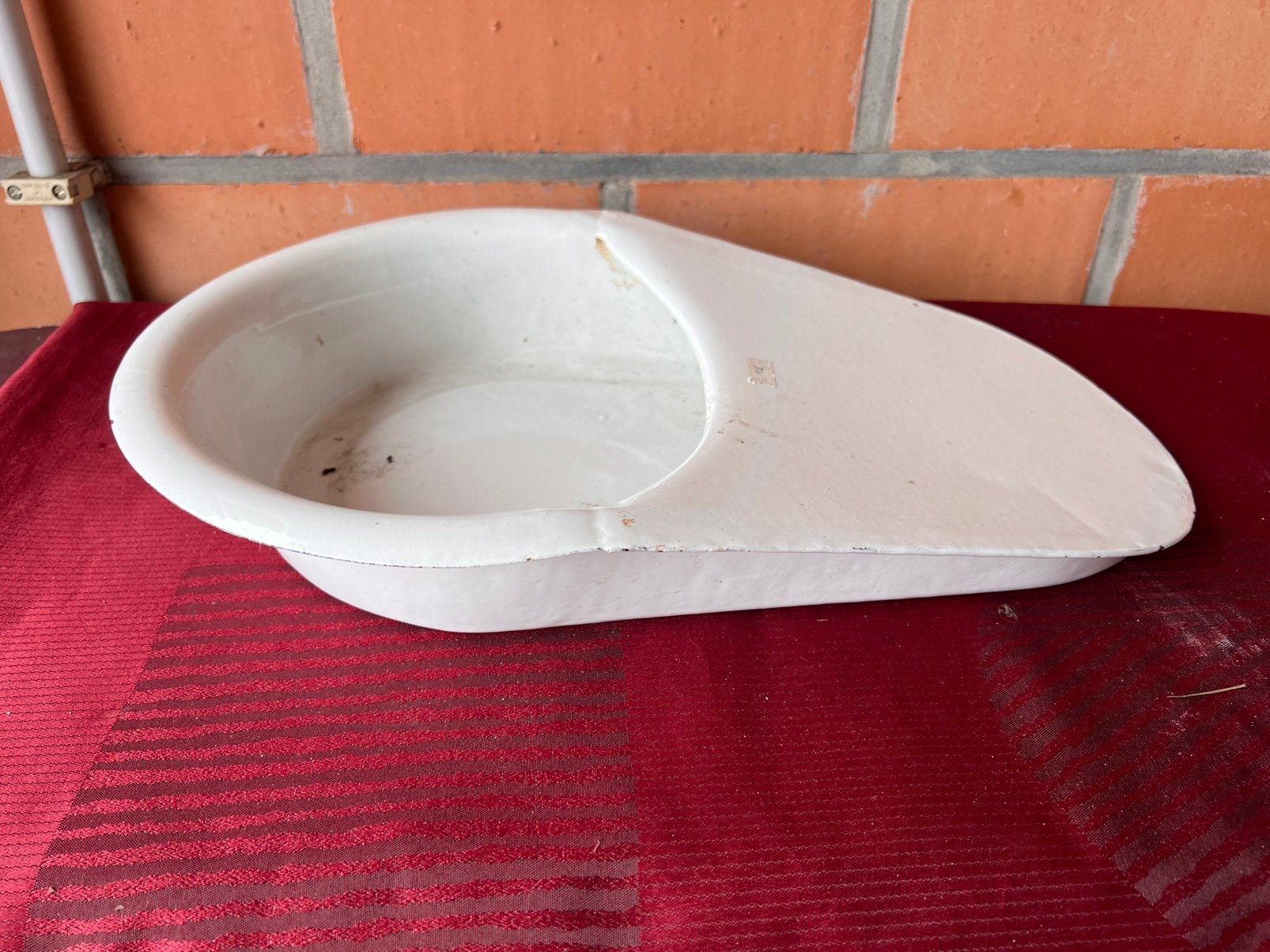 Oude bedpan, Antiquités & Art, Antiquités | Email, Enlèvement ou Envoi