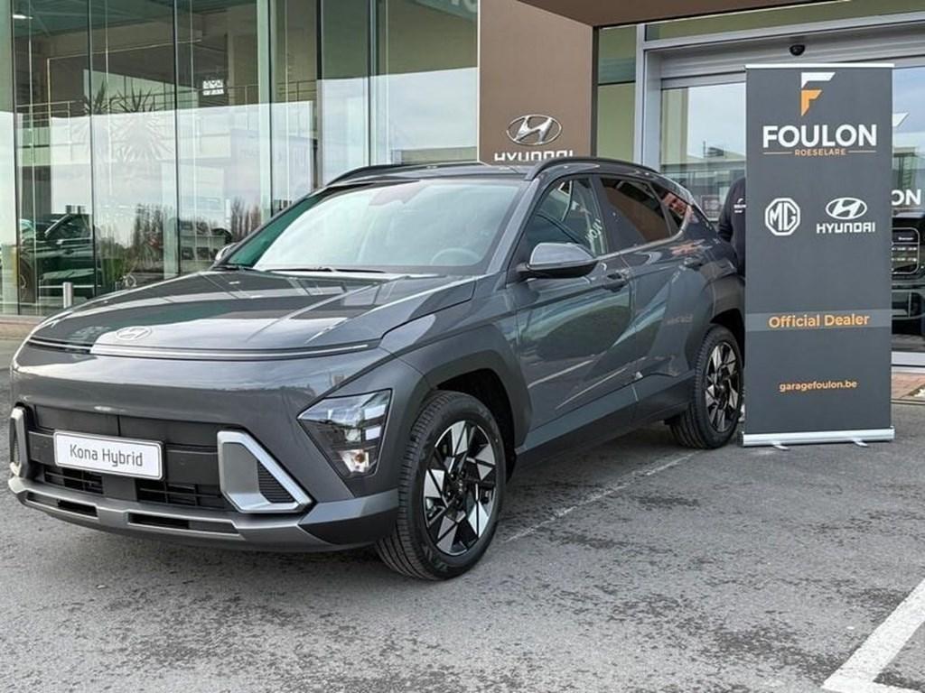 Hyundai Kona 1.6 HYBRID Feel | STOCK, Argent ou Gris, 138 ch, 102 kW, Noir