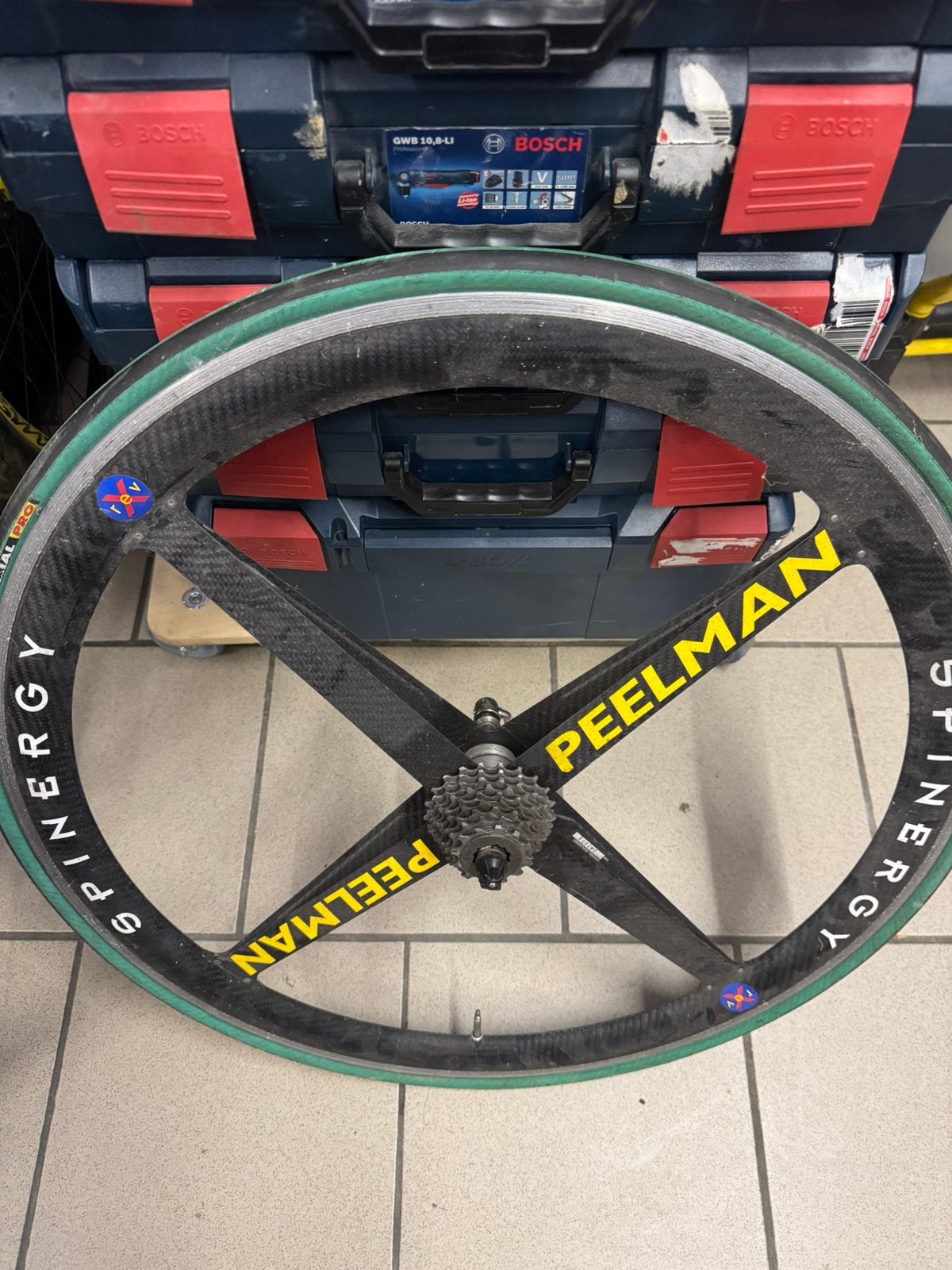 Rev-x Spinergy carbon wheels, Vélos & Vélomoteurs, Vélos Pièces, Enlèvement, Utilisé, Oldtimerfiets, Carbone