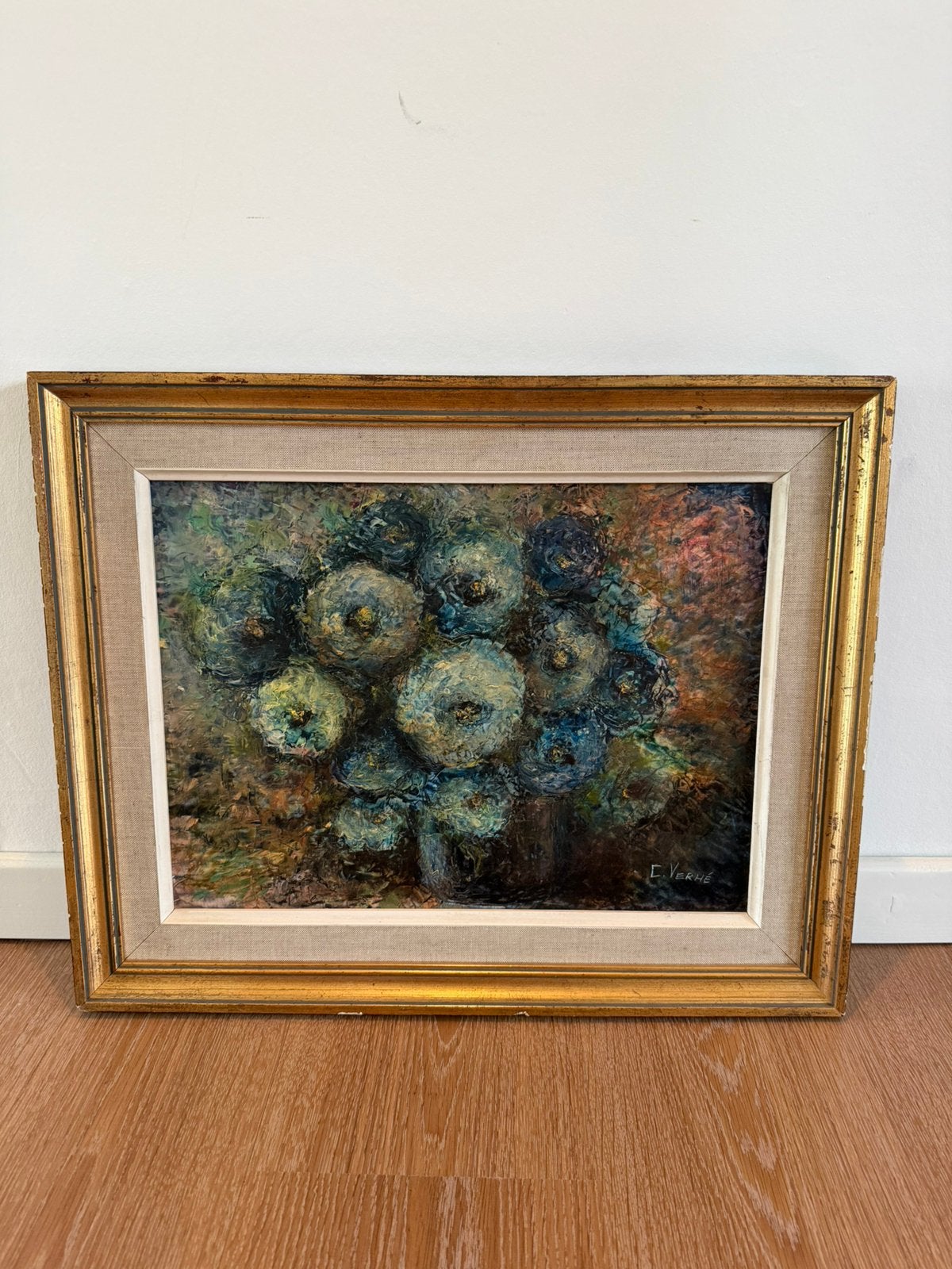 Middelgroot schilderij, Antiquités & Art, Panneau, Cadre spécial, Enlèvement, Classique