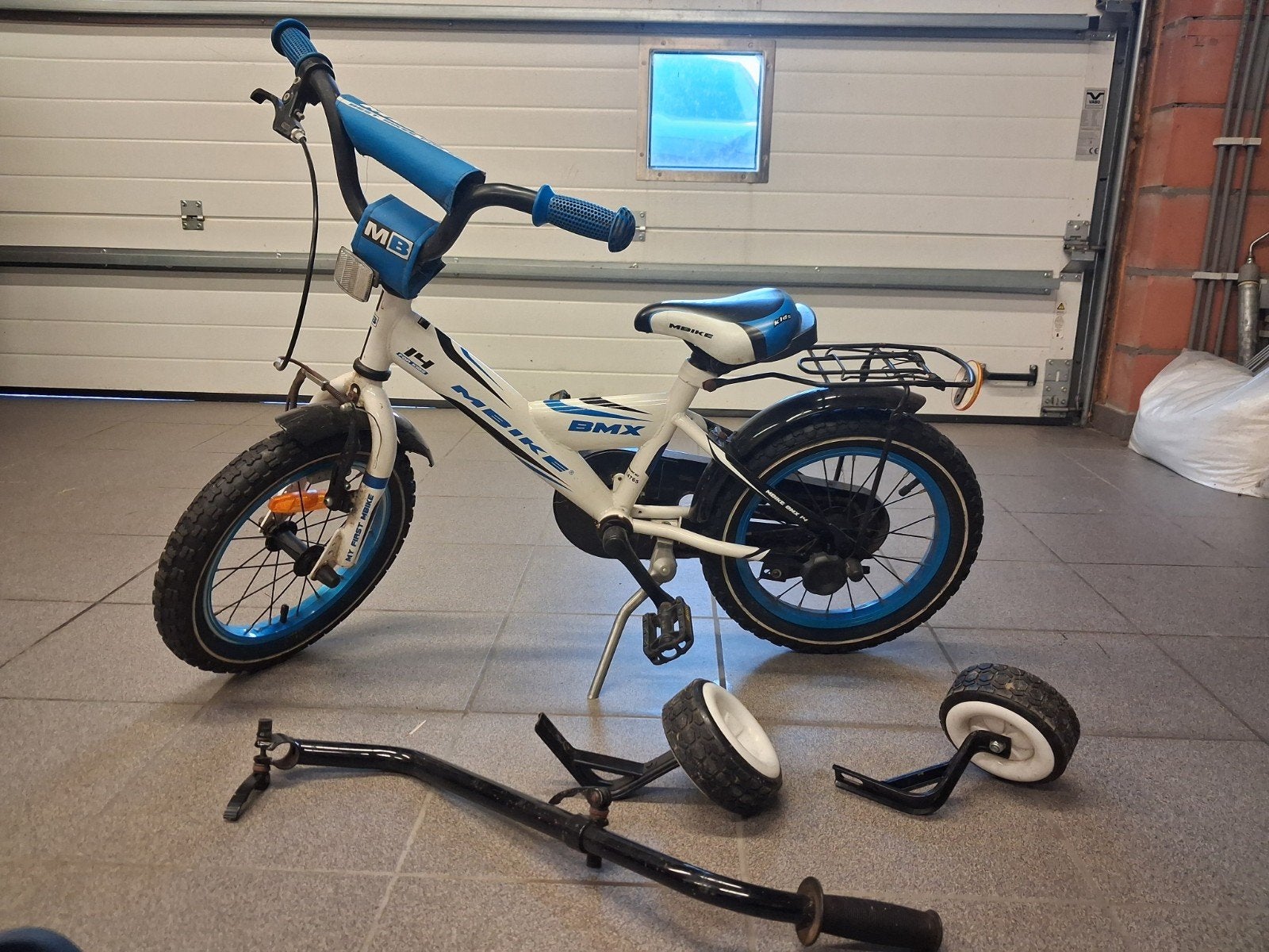 kinderfiets 14 inch, Fietsen en Brommers, Ophalen, Zijwieltjes, Gebruikt, Velgrem