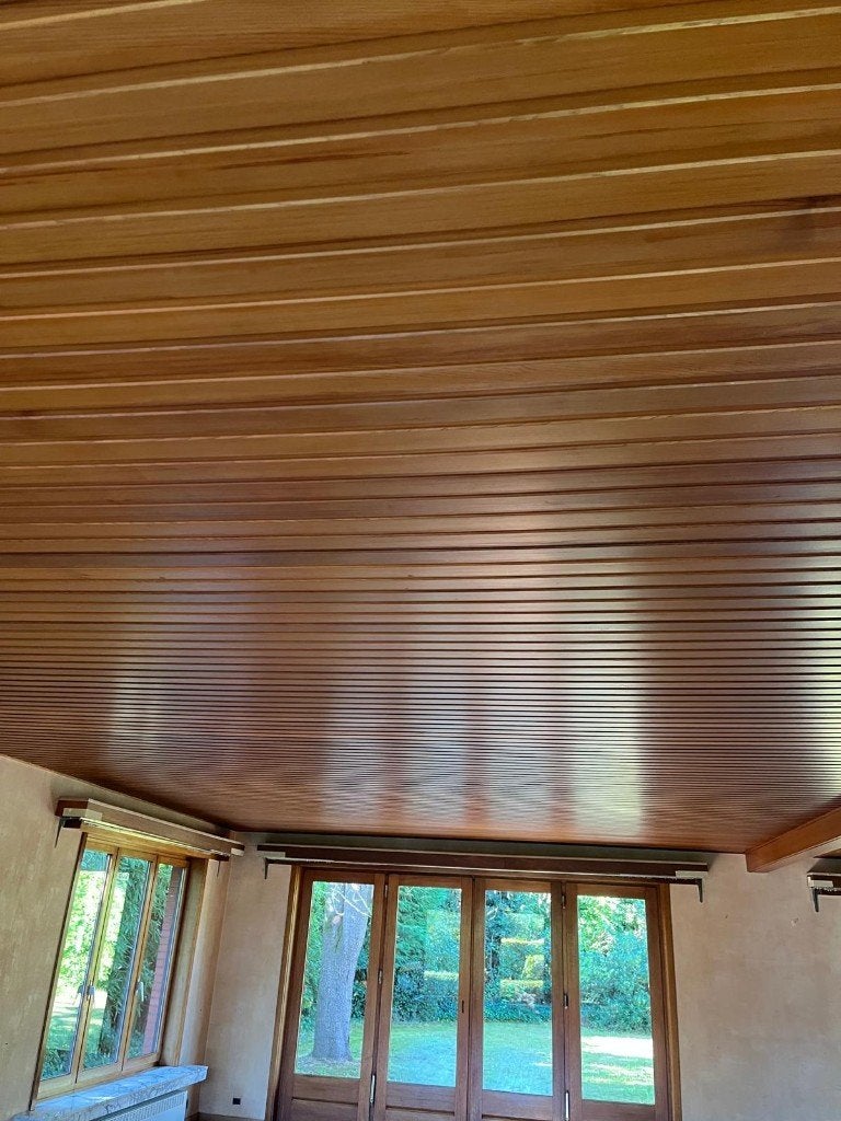 Houten latten plafond - Gratis, Doe-het-zelf en Bouw, Ophalen, Zo goed als nieuw