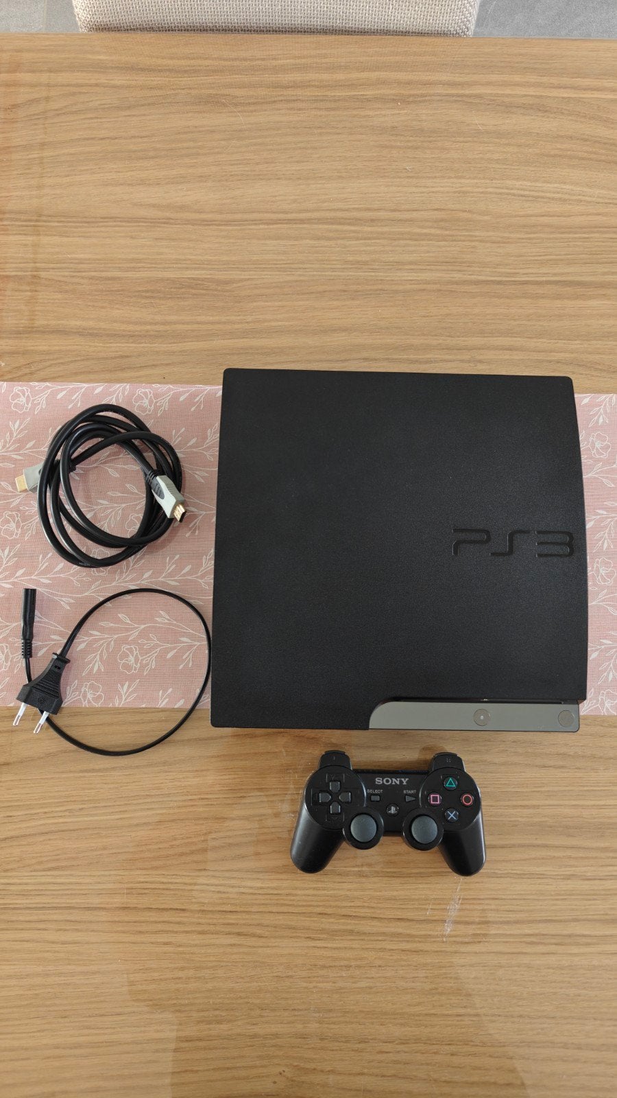 PlayStation 3 Slim CECH-2504B Avec Câbles et Manette, Enlèvement ou Envoi, Avec 1 manette, Slim, 250 GB