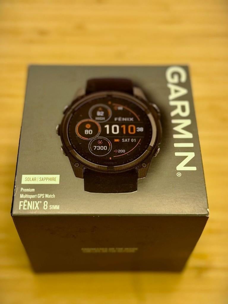 Garmin Fenix 8 Solar Sapphire Titan 51mm, Enlèvement ou Envoi, Neuf, Garmin