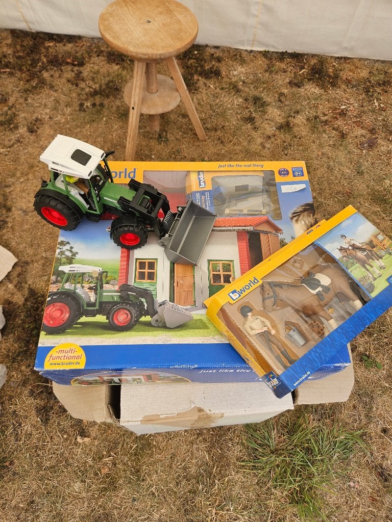 Bruder tractorset, Ophalen, Gebruikt