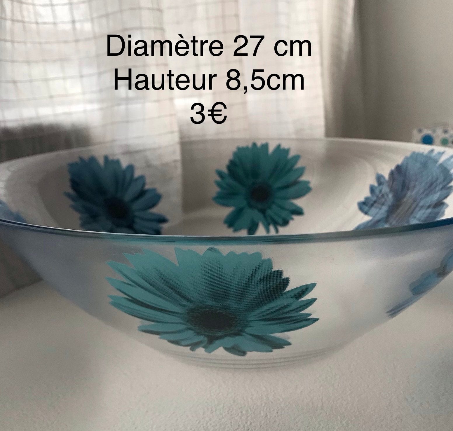 Plat en verre, Enlèvement, Comme neuf, Verre