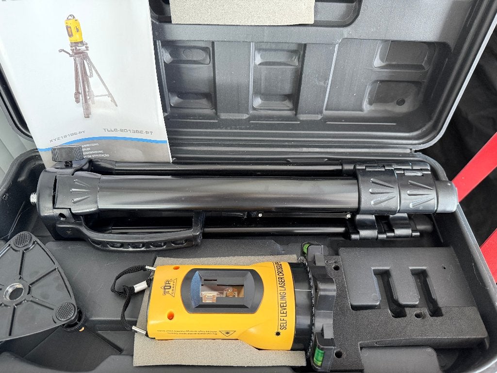 Niveau laser autonivelant en croix topCraft, Bricolage & Construction, Enlèvement, Comme neuf, Distance