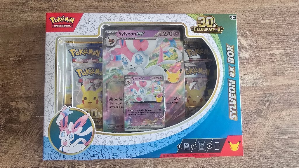 Coffret Pokémon 30th Celebration – Sylveon EX, Enlèvement, Neuf, Booster box