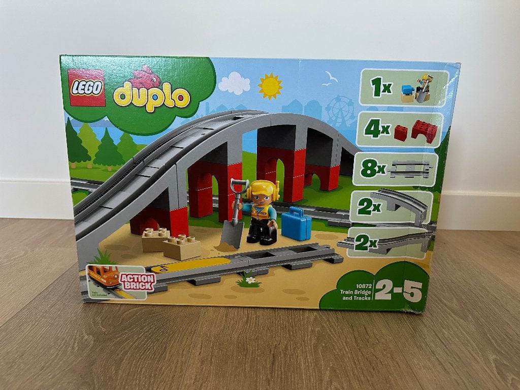 Duplo Treinbrug en -rails, Enlèvement ou Envoi, Ensemble complet, Utilisé, Duplo