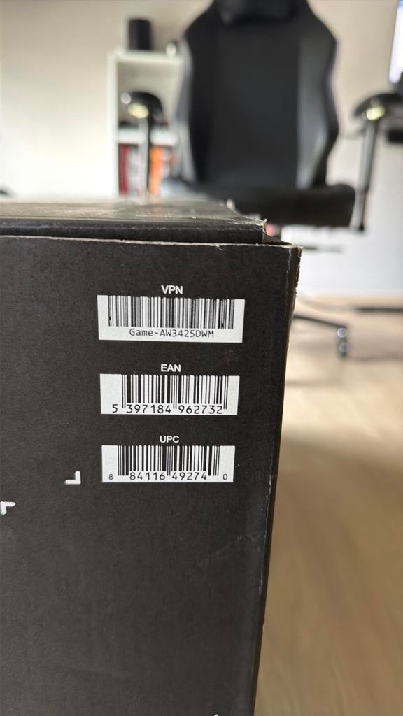 Alienware A3425DWM nieuw in doos, Computers en Software, Gaming, VA, Nieuw, In hoogte verstelbaar