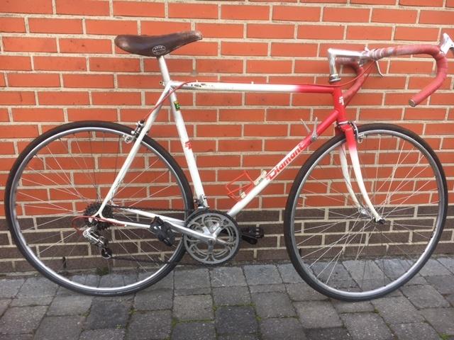 2 x Retro race- / koersfietsen, 55 à 59 cm, Enlèvement, Frein sur jante, Années 60 ou plus récent